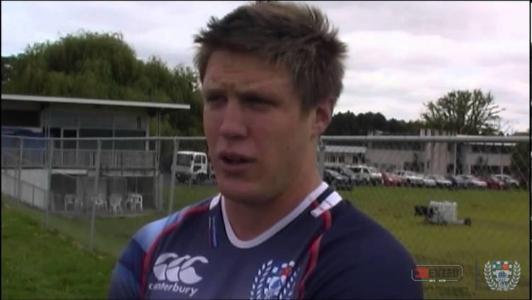 Sean Polwart Angus Ta39avao catches up with teammates Gareth Anscombe