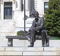 Seated Lincoln httpsuploadwikimediaorgwikipediacommonsthu