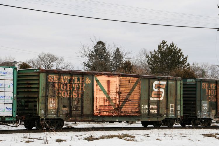 Seattle and North Coast Railroad Freight Train Graffiti Katrina Olson