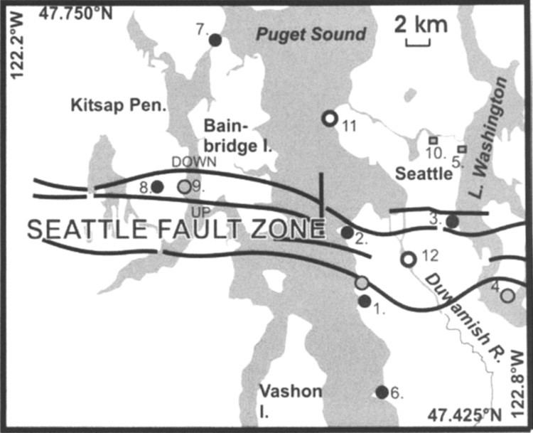 Seattle Fault Seattle Fault Map Lake Union Laboratory LULab