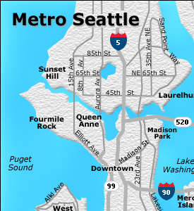 Seattle metropolitan area Seattle Metro Map