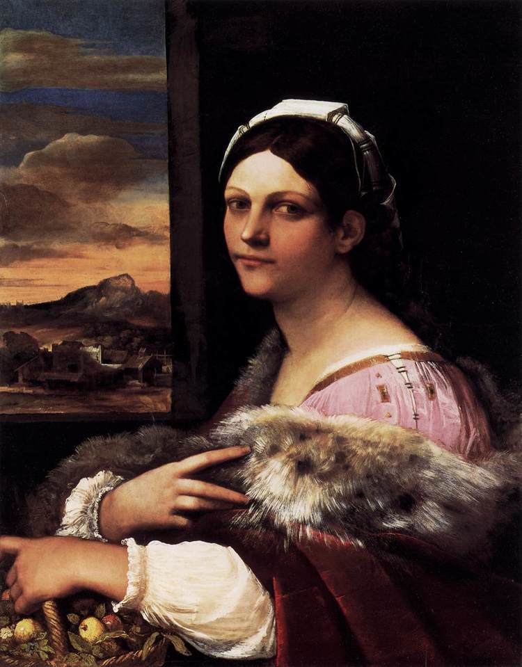 Sebastiano del Piombo A Young Roman Woman by SEBASTIANO DEL PIOMBO