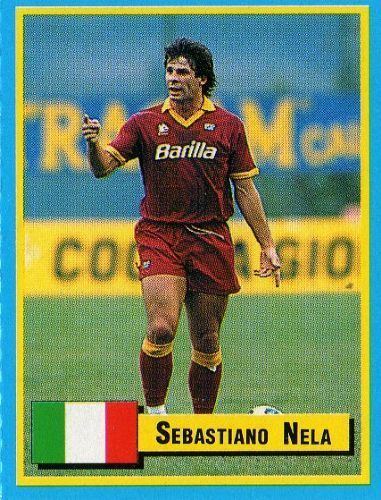 Sebastiano Nela AS ROMA Sebastiano Nela TOP Micro Card Italian League
