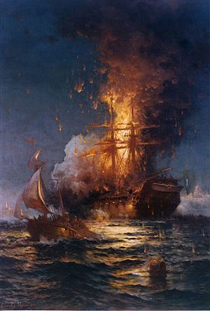 Second Battle of Tripoli Harbor httpsuploadwikimediaorgwikipediacommonsthu