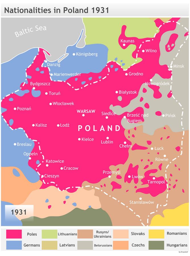 Second Polish Republic FileNationalities in Second Polish Republic ca 1931png