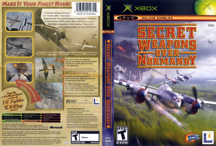 Secret Weapons Over Normandy Secret Weapons Over Normandy Cover Download Microsoft Xbox Covers