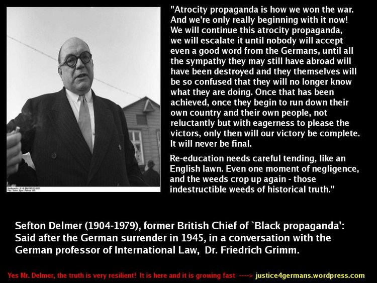 Sefton Delmer Sefton Delmer British Master of Black Propaganda