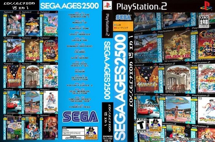 Sega Ages Sega Ages 2500 15 IN 1 Cover Download Sony Playstation 2 Covers