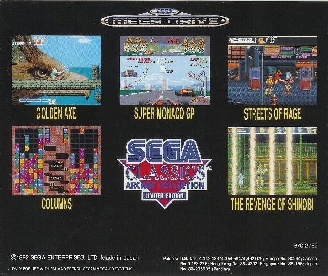 Sega Classics Arcade Collection Sega Classics Arcade Collection 5in1 Box Shot for Sega CD GameFAQs