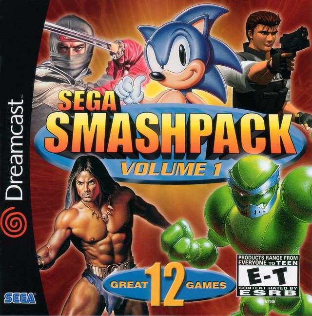 Sega Smash Pack Sega Smash Pack Volume 1 Box Shot for Dreamcast GameFAQs