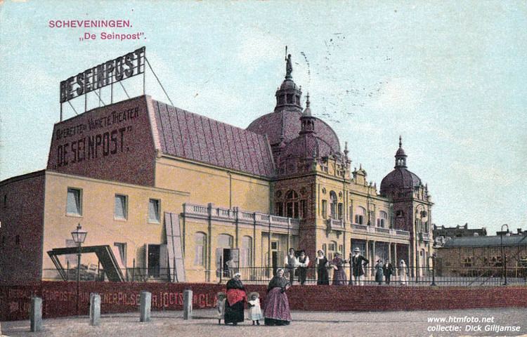Seinpost Operette en Variet Theater De Seinpost poststempel 1914