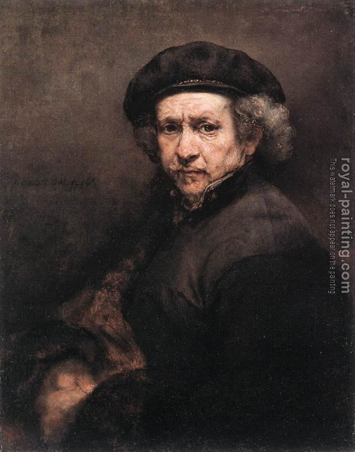 Self-Portrait with Beret and Turned-Up Collar wwwroyalpaintingcomlargeimgRembrandt28826Re