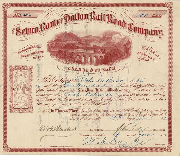 Selma, Rome and Dalton Railroad