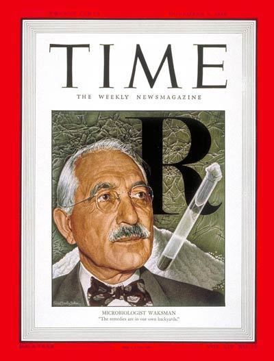 Selman Waksman TIME Magazine Cover Selman Waksman Nov 7 1949