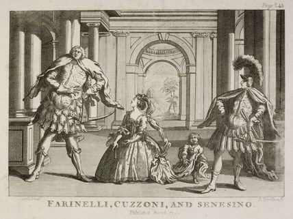 Senesino Farinelli Cuzzoni and Senesino 1798 by William Hogarth