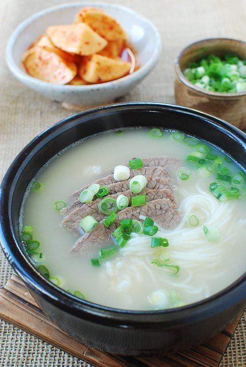 Seolleongtang Seolleongtang Beef Bone Soup Korean Bapsang