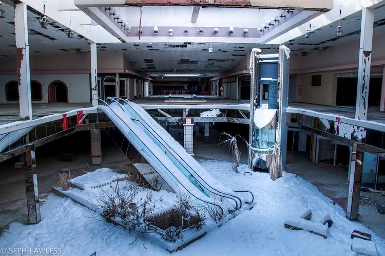Seph Lawless Abandoned Mall Filled With Snow Is An IceAge Dystopia