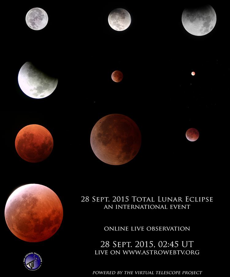 September 2015 lunar eclipse 28 September 2015 Total Lunar Eclipse live event online The