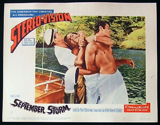September Storm SEPTEMBER STORM Lobby Card 5 1960 Underwater Skin Diving JOANNE DRU