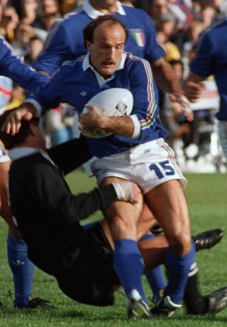 Serafino Ghizzoni Italys Serafino Ghizzoni is tackled by a Kiwi player Rugby Union