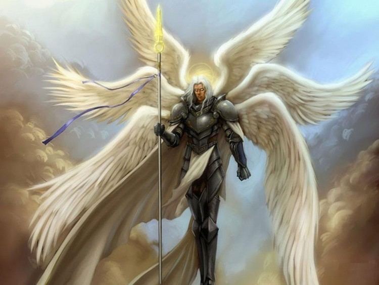 An Archangel Seraph, a type of celestial or heavenly being originating in Ancient Judaism.