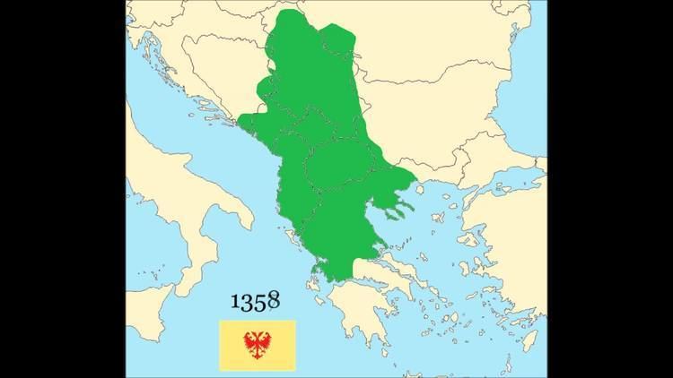 Serbian Empire Map of Serbian Empire 13461371 YouTube