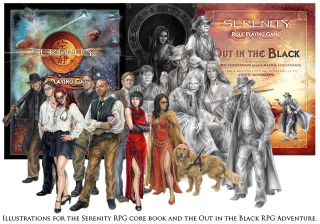 Serenity Role Playing Game Serenity RPG Illustrations by artist Lindsay Archer