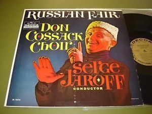 Serge Jaroff Decca DL 10016 LP Russian Fair Don Cossack Choir Serge Jaroff