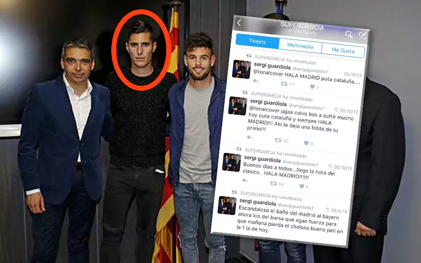 Sergi Guardiola Barcelona cancel players contract just hours after signing him