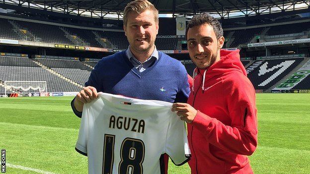 Sergio Aguza BBC Sport Sergio Aguza MK Dons sign Real Madrid