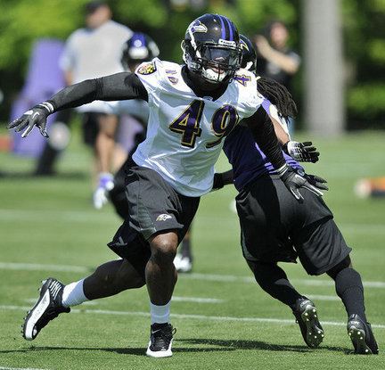Sergio Kindle Sergio Kindle Baltimore Ravens39 rookie reported to be