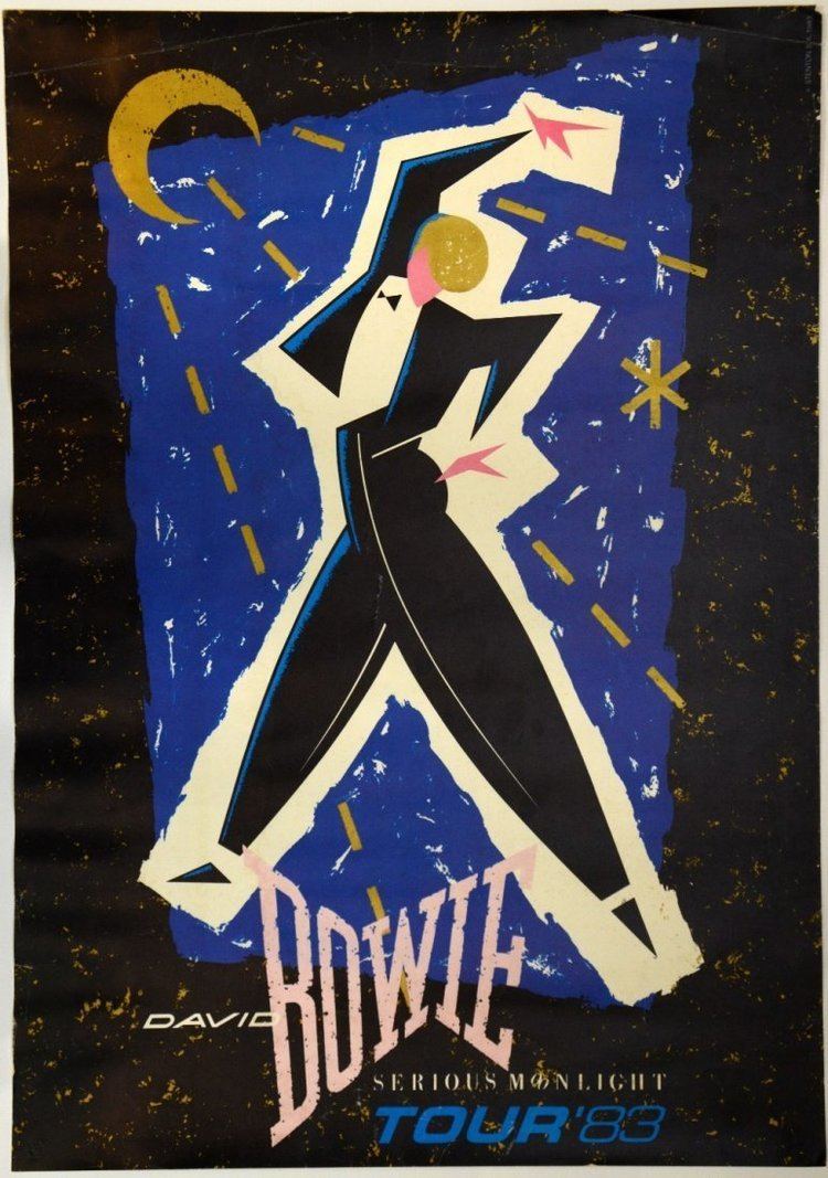 Serious Moonlight Tour David Bowie Serious Moonlight Tour Poster 3988 rolled Lot 0078