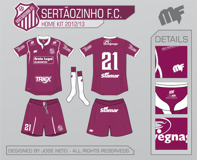 Sertãozinho Futebol Clube Combat Sportwear by Jos Neto Sertozinho FC