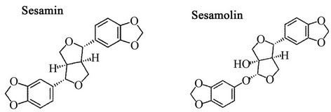 Sesamin Separation of Sesamin and Sesamolin by a Supercritical Fluid