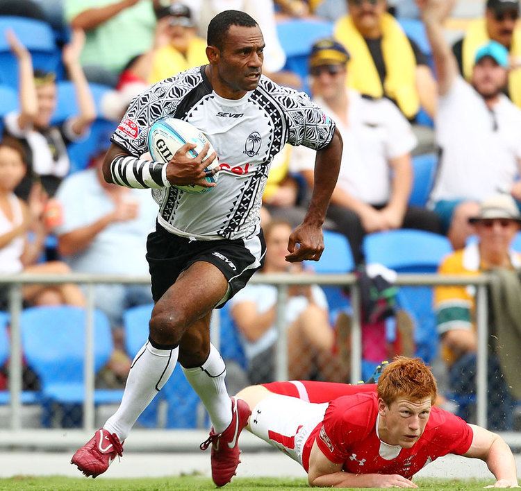 Setefano Cakau Fiji39 Setefano Cakau races clear against Wales in the Cup