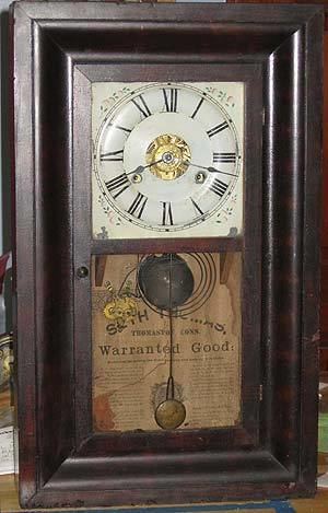 Seth Thomas (clockmaker) History of Antique Seth Thomas 30 Hour Brass Movement Weight Driven
