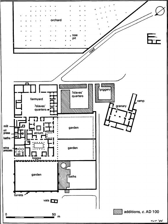Settefinestre Plan of the Settefinestre villa complex showing possible