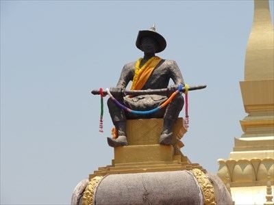 Setthathirath King Setthathirath Vientiane Laos Statues of Historic Figures on