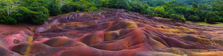 Seven Coloured Earths Seven Colored Earths Geological Feature in Mauritius Thousand