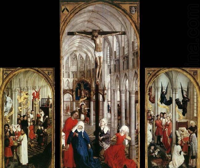 Seven Sacraments Altarpiece All WEYDEN Rogier van der39s Oil Paintings INDEX Wholesale China