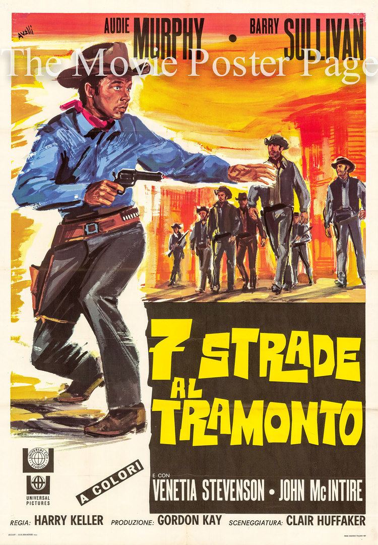 Seven Ways from Sundown Seven Ways from Sundown 1960 Audie Murphy Italian twosheet F