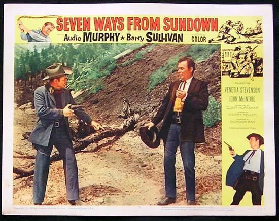 Seven Ways from Sundown SEVEN WAYS FROM SUNDOWN 60 Audie MurphyBarry Sullivan US Lobby card 3