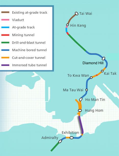 Sha Tin to Central Link ShatinCentral Link progress in Hong Kong