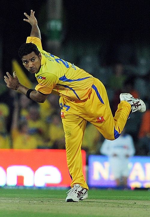 Shadab Jakati Shadab Jakati in action Chennai Super Kings v Deccan