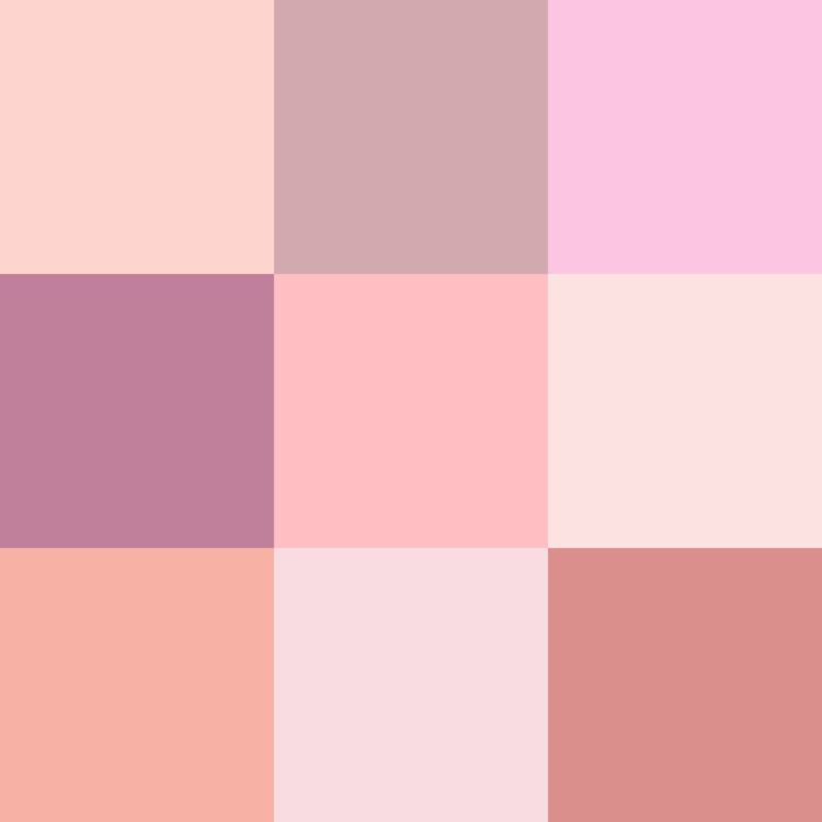 Shades of pink