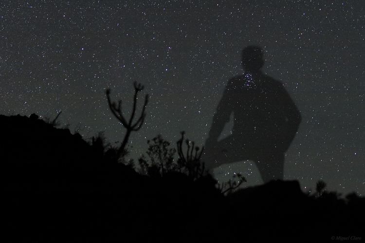 Shadow in the Sky A Man Shadow in the Sky Astrophotography by Miguel Claro