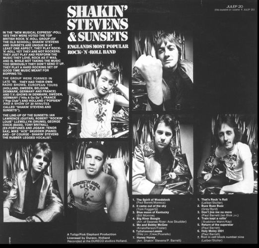 Shakin' Stevens and the Sunsets wwwlongtallernienlhomepicturesubmuzieklte