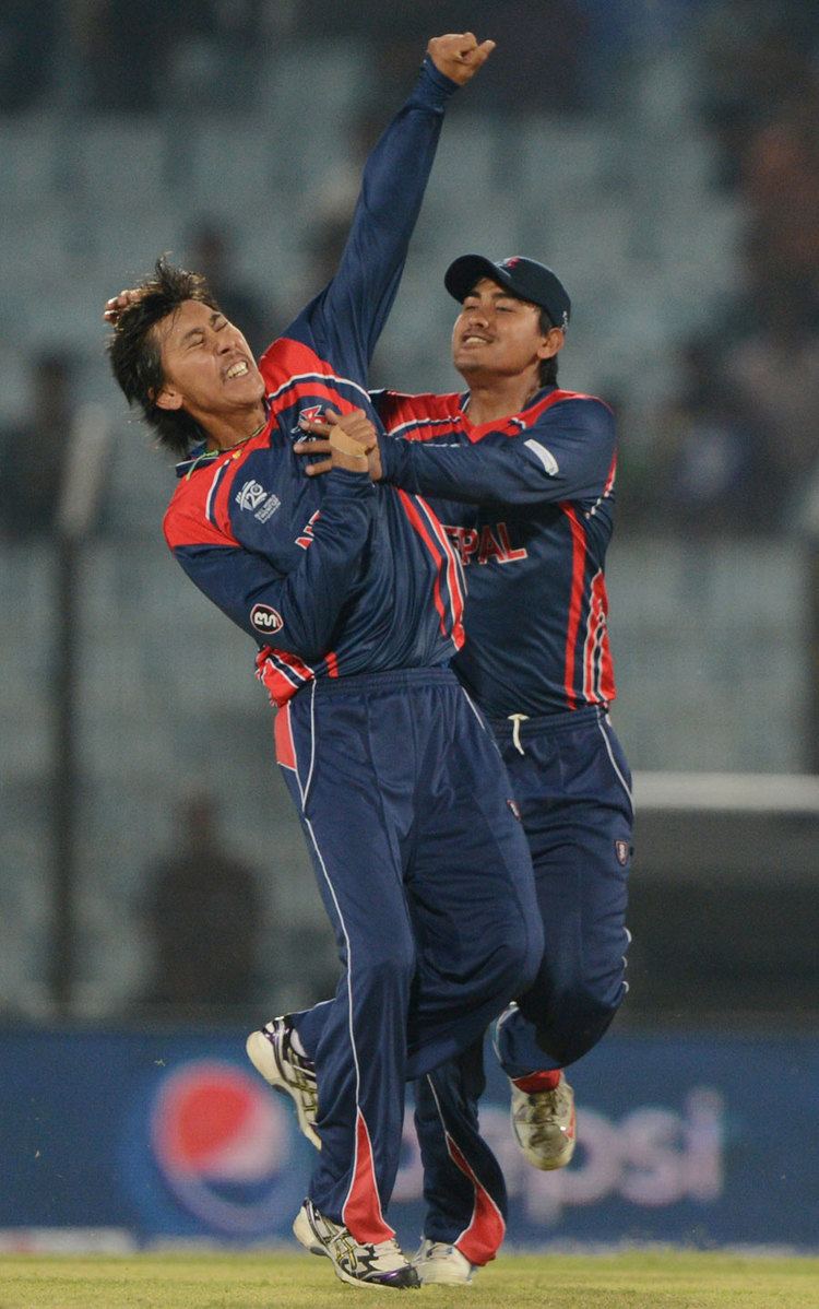 Shakti Gauchan Score Card Hong Kong vs Nepal 16th March T20 World Cup