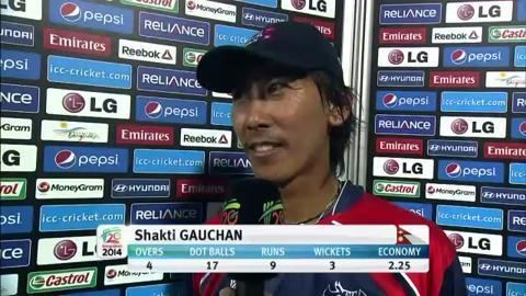 Shakti Gauchan M2 Nep v HK Man of The Match Shakti Gauchan