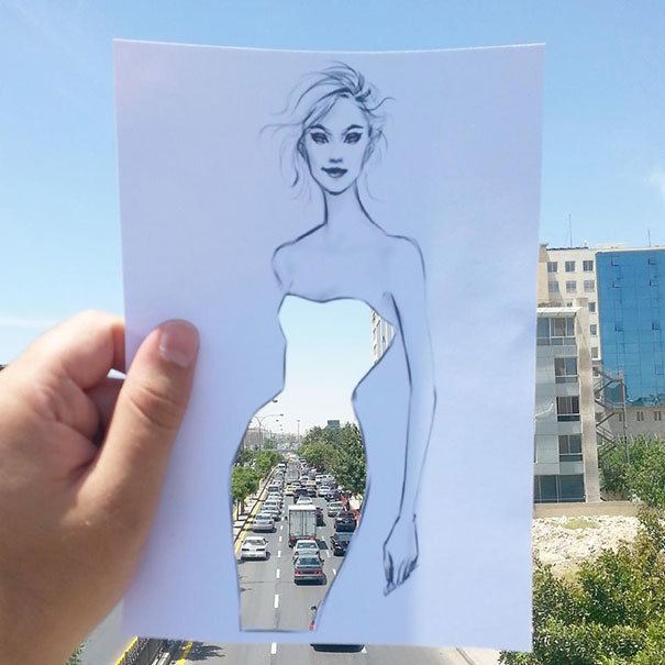 Shamekh Bluwi Paper Cut Out Dresses by Shamekh Bluwi